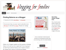 Tablet Screenshot of bloggingforfoodies.com
